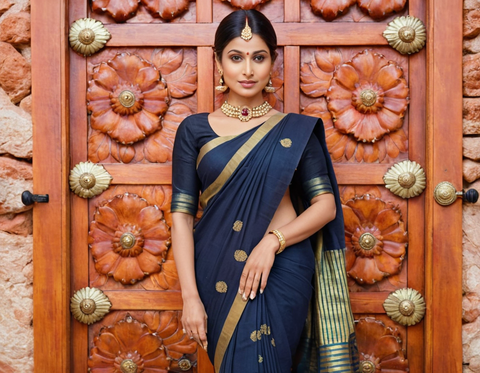 Fancy Jaquard Sarees