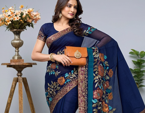 New Arrival Latest Georgette Printed Saree with Running unstitched Blouse Piece Fancy Women's Designer Saree Trending Saree Bollywood Saree, Georgette Ki Sadi, daily use saree, fancy saree, poonam saree