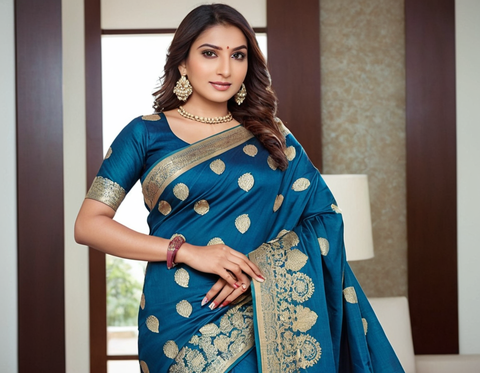 Banarasi Saree Kanjivaram Silk Saree | Banarashi Pattu Sarees | Trendy Sarees for Women & Girls | trendy sarees for farewell | Latest Party Wear Saree | Kanjeevaram Soft Silk Saree New Collection
