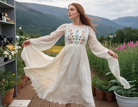 Hamama Cotton khadi Fabrice designer White kurti dupatta and pant set