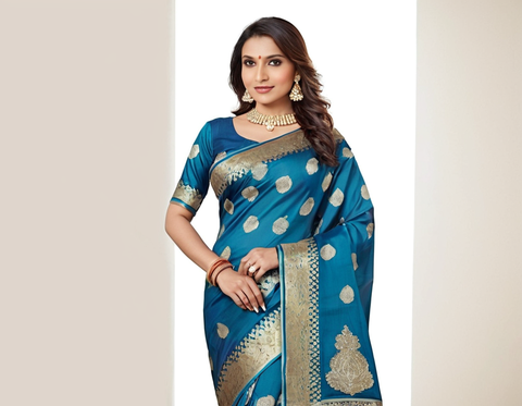 Banarasi Saree Kanjivaram Silk Saree | Banarashi Pattu Sarees | Trendy Sarees for Women & Girls | trendy sarees for farewell | Latest Party Wear Saree | Kanjeevaram Soft Silk Saree New Collection