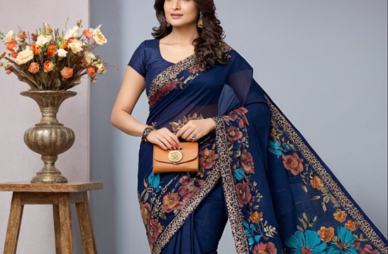 New Arrival Latest Georgette Printed Saree with Running unstitched Blouse Piece Fancy Women's Designer Saree Trending Saree Bollywood Saree, Georgette Ki Sadi, daily use saree, fancy saree, poonam saree