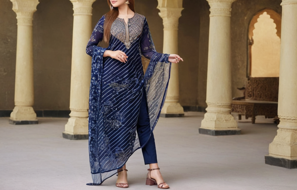 Women Fashion Trending Traditional kurta Set With Dupatta Troser
