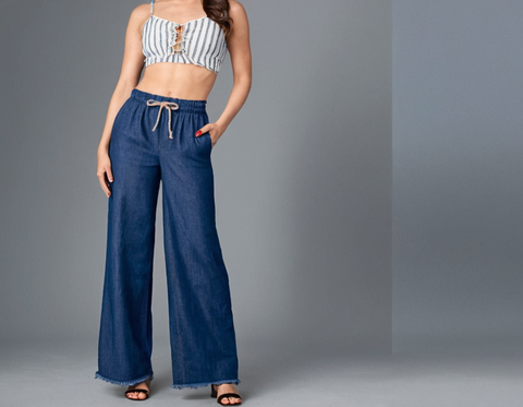 Casual Women's and Girl's Denim Jean's/ Denim Plazzo/ Denim Pant Everyday Comfort