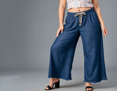 Casual Women's and Girl's Denim Jean's/ Denim Plazzo/ Denim Pant Everyday Comfort