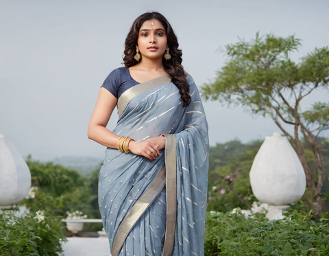 LYCRA FABLUS DESIGNER SAREE