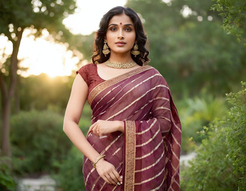 LYCRA FABLUS DESIGNER SAREE