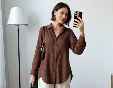 BROWN SHIRT