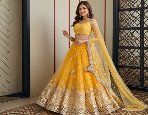 Embroidered Lehenga For Women,Designer Lehenga Choli Charvi Refined Women Lehenga