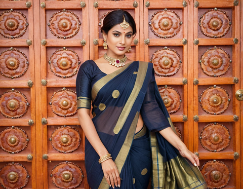 Fancy Jaquard Sarees