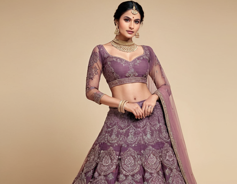 Chikankari Fancy Embroderied Lehenga Choli
