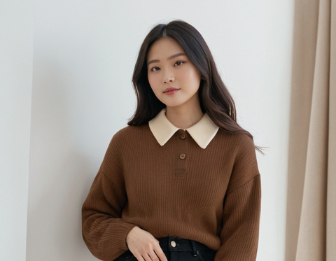 Women Korean Styles top | Summer Wear | Casual Wear | Long Sleeve | polo T-shirt | Styles Design