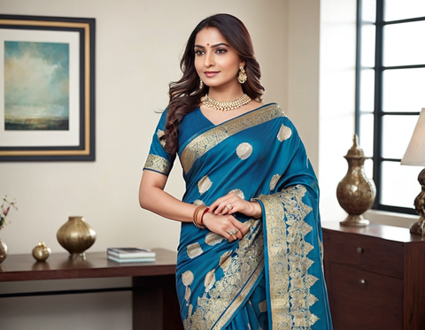 Banarasi Saree Kanjivaram Silk Saree | Banarashi Pattu Sarees | Trendy Sarees for Women & Girls | trendy sarees for farewell | Latest Party Wear Saree | Kanjeevaram Soft Silk Saree New Collection